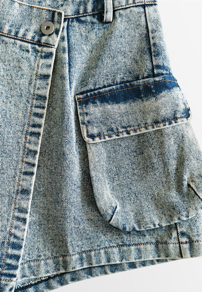 Women Skort Jeans - Blue - 610439