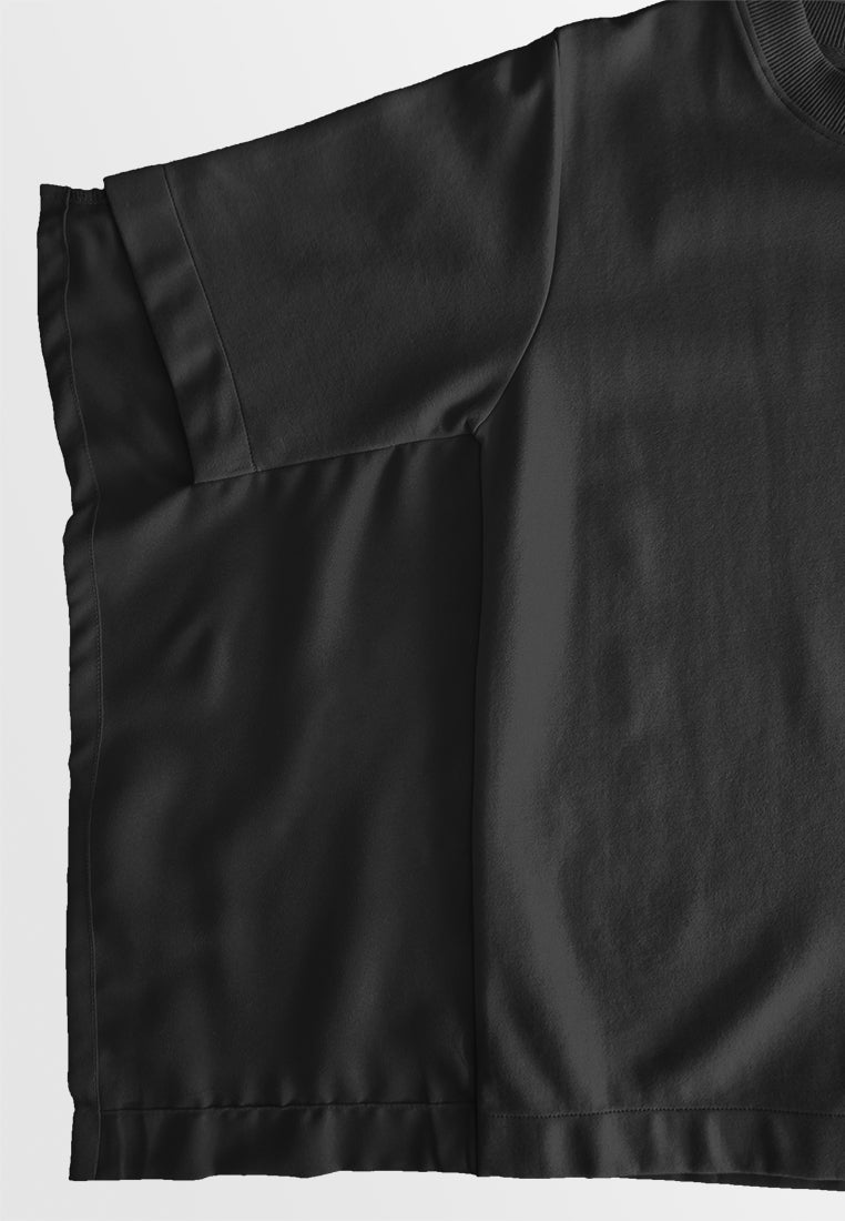 Women Short-Sleeve Fashion Tee - Black - 410140