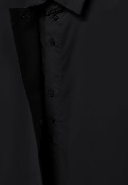 Men Oversized Short-Sleeve Shirt - Black - 410088