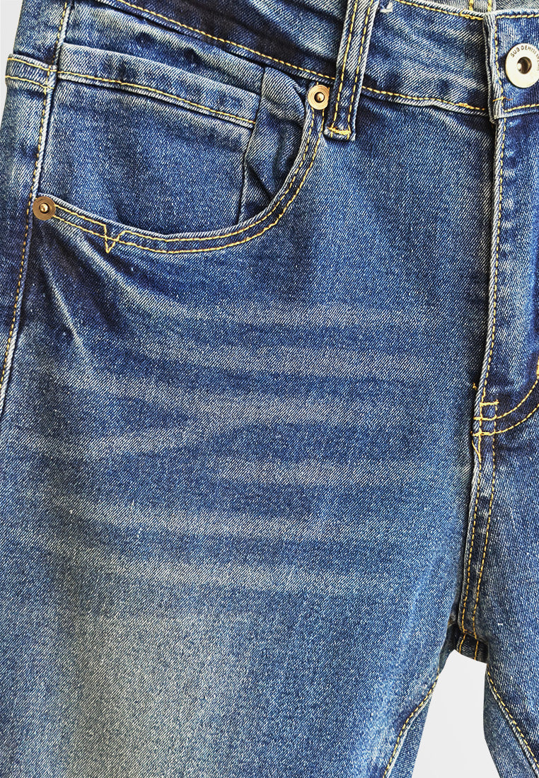 Men Skinny Fit Long Jeans - Blue - 610337