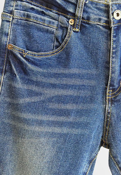 Men Skinny Fit Long Jeans - Blue - 610337