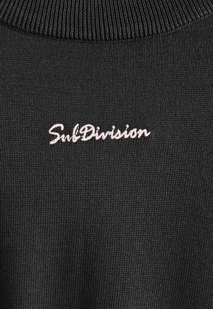 Women Short-Sleeve Knit Top - Black - 510042