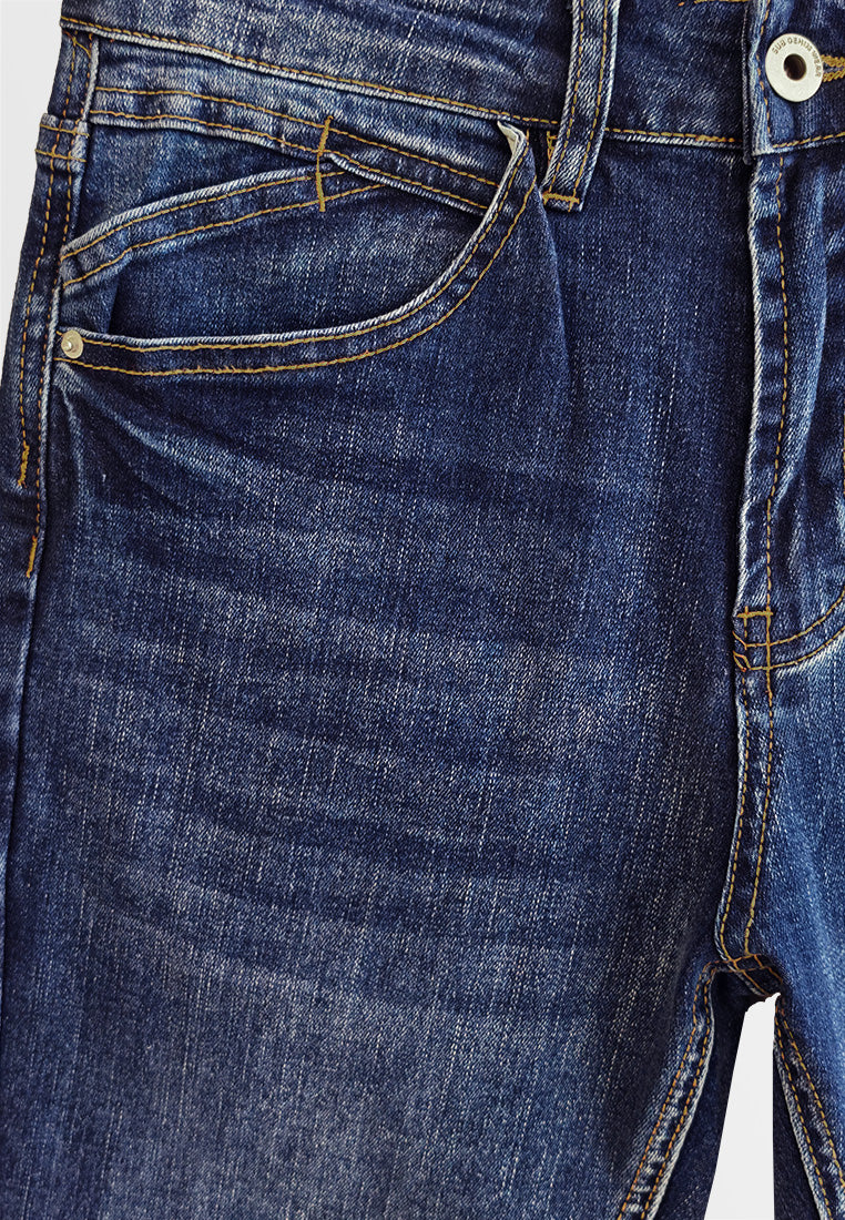 Men Slim Fit Long Jeans - Blue - 510098