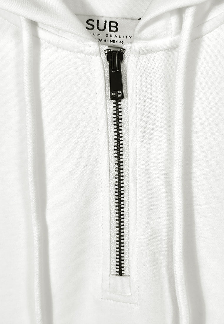 Men Long-Sleeve Sweatshirt Hoodies - White - 310019