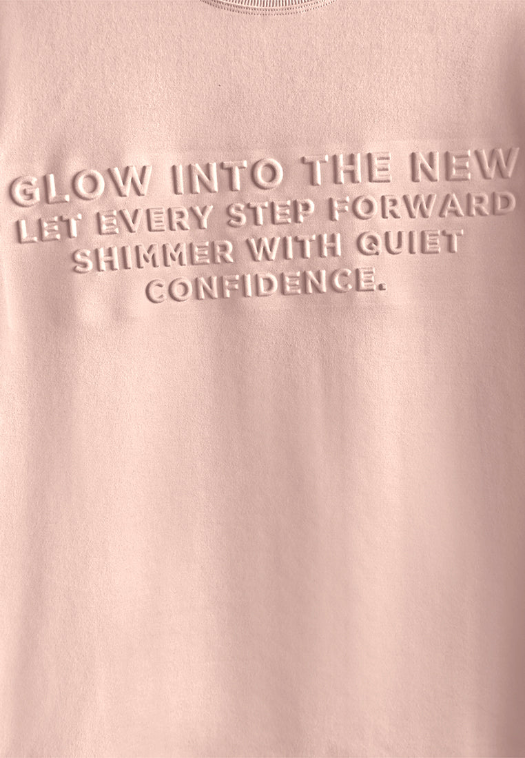 Men Oversized T-Shirt Short Sleeve - Pink - 510367