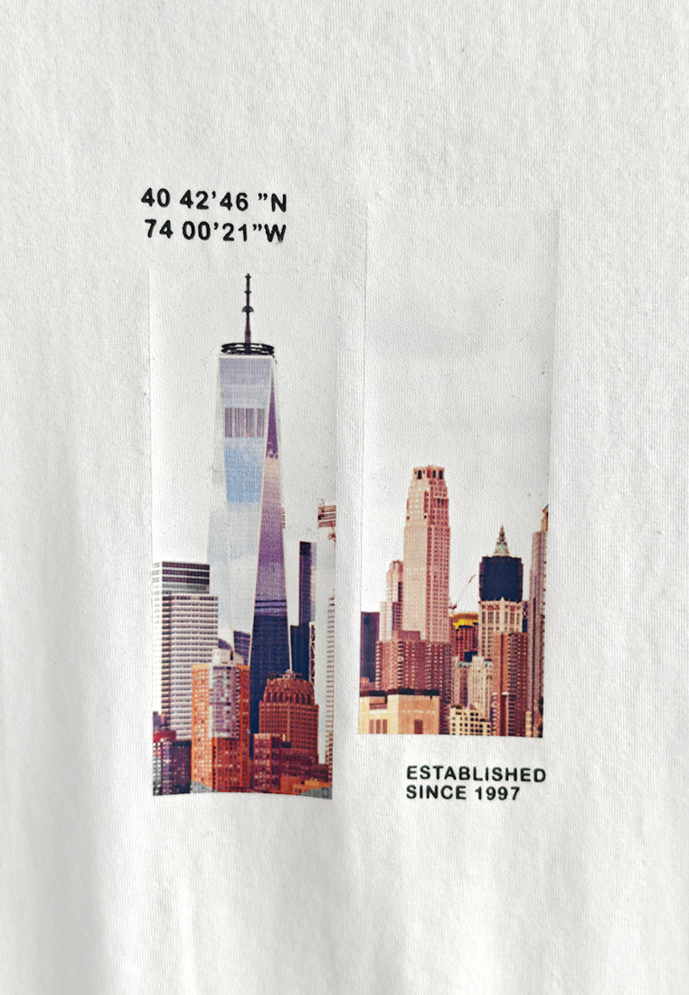 Women Short-Sleeve Graphic Tee - White - 510172