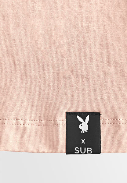 Playboy x SUB Men Short-Sleeve Graphic Tee - Pink - 610293