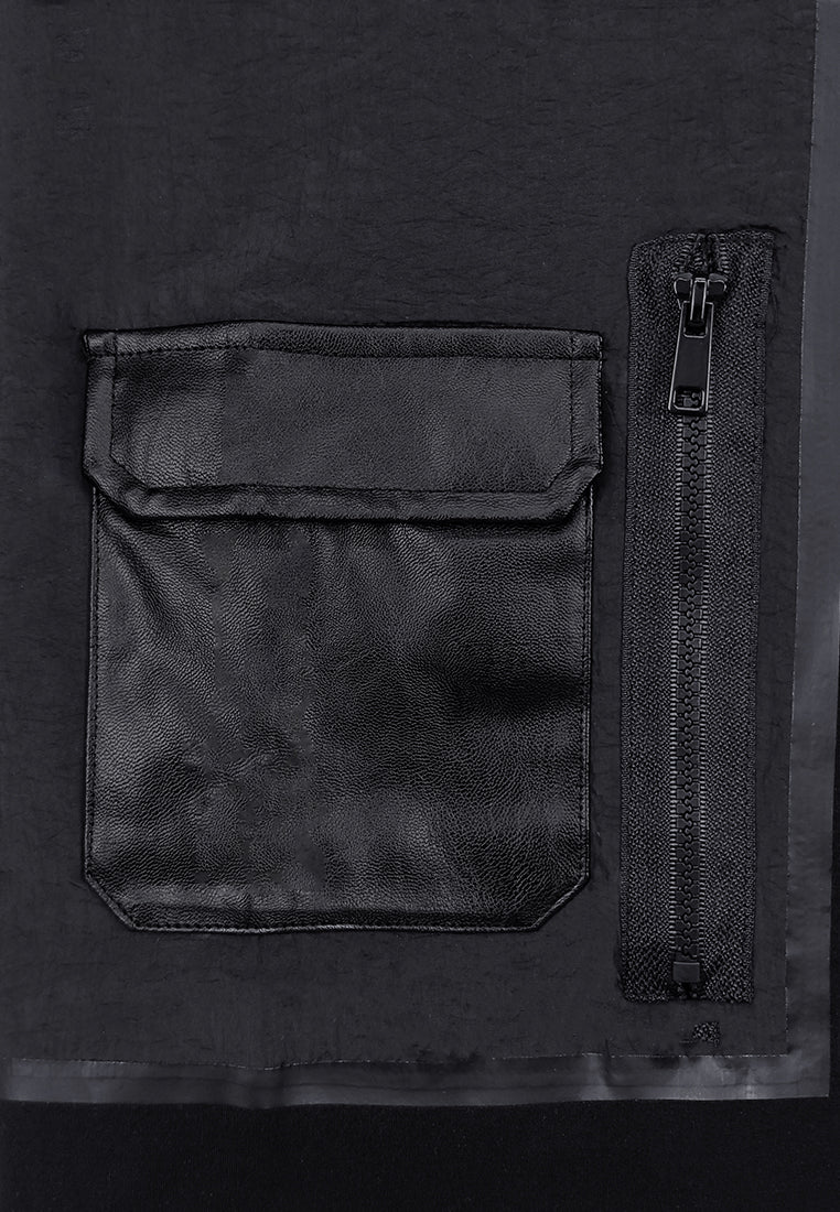 Men Short-Sleeve Fashion Tee - Black - M3M878