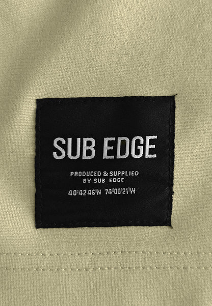 Men Oversized T-Shirt Short Sleeve - Khaki - 610358