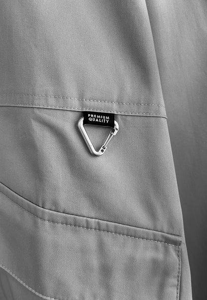 Men Oversized Bomber Jacket - Grey - 510261