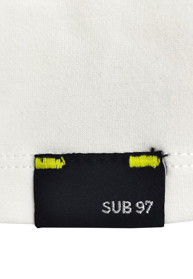 [VALUE BUY] Women Long-Sleeve Sweatshirt Crop Top - White - 410286