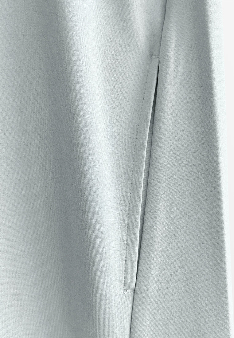 Women T-Shirt Midi Dress - Grey - 510273