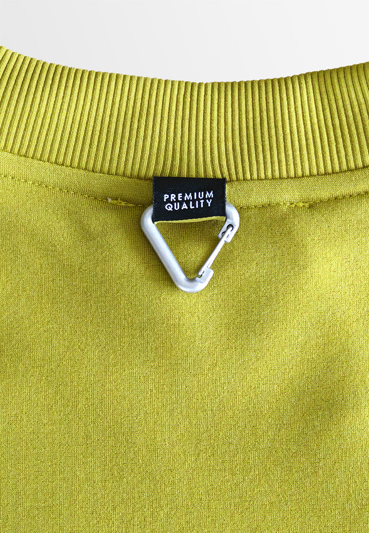 Men Oversized Long-Sleeve Sweatshirt - Yellow - 510253