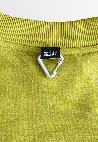 Men Oversized Long-Sleeve Sweatshirt - Yellow - 510253