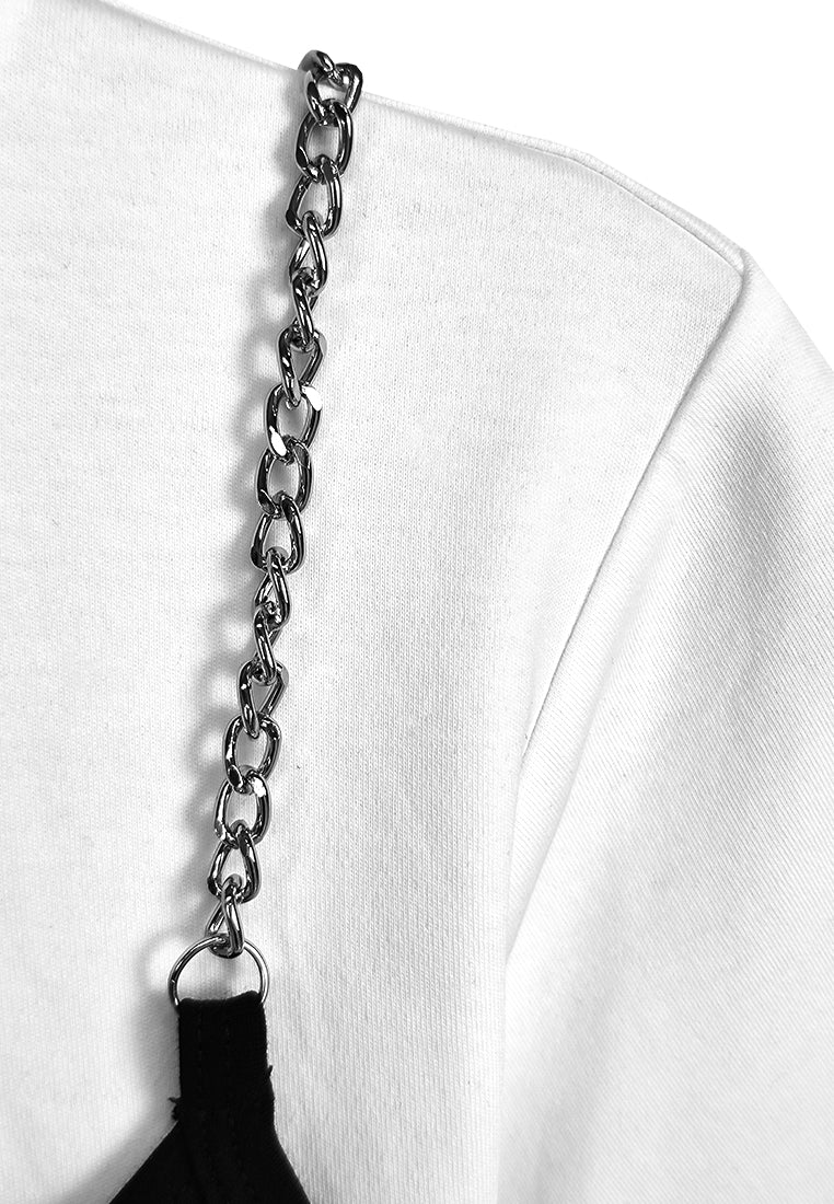 Women Short-Sleeve Fashion Tee - White - 310195