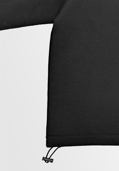 Women Oversized Polo Tee - Black - 610333