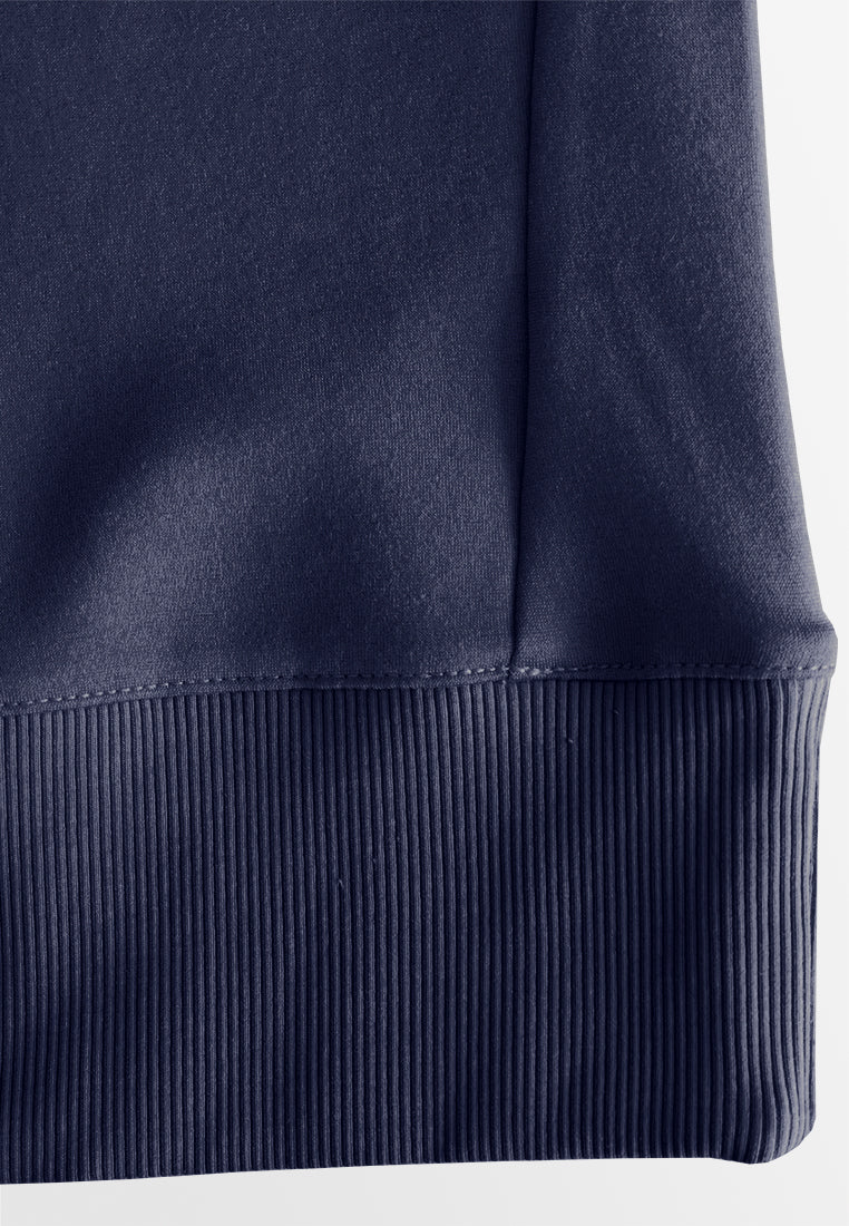 Men Oversized T-Shirt Short Sleeve - Navy - 510316