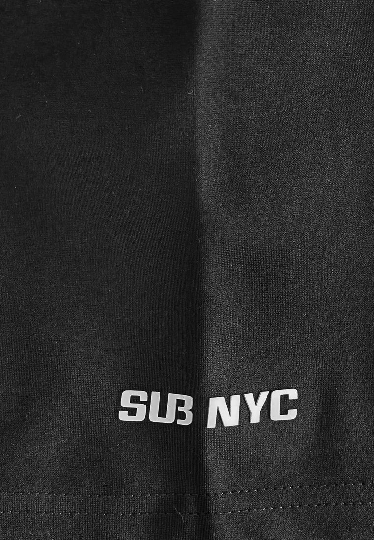 Men Oversized T-Shirt Short Sleeve - Black - 510165