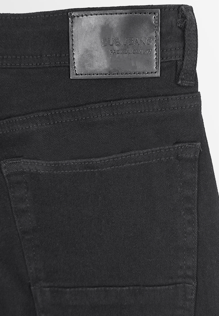 Men Skinny Fit Long Jeans - Black - 410059