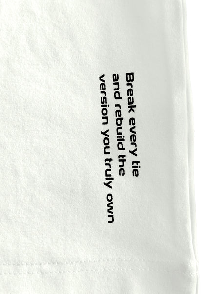 Men Oversized T-Shirt Short Sleeve - White - 610356
