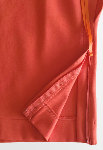 Women Sleeveless Crop Fashion Tee - Orange - 510147