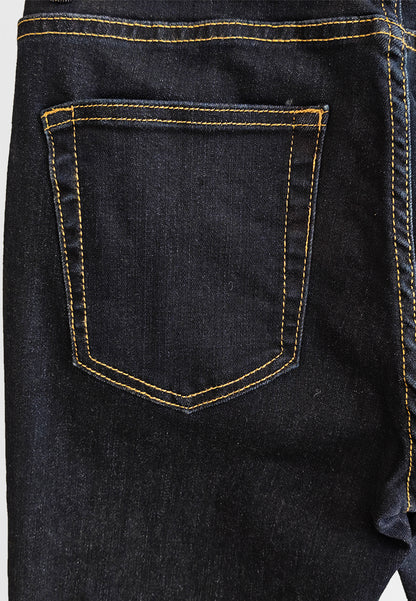 Men Skinny Fit Long Jeans - Dark Blue - 510009