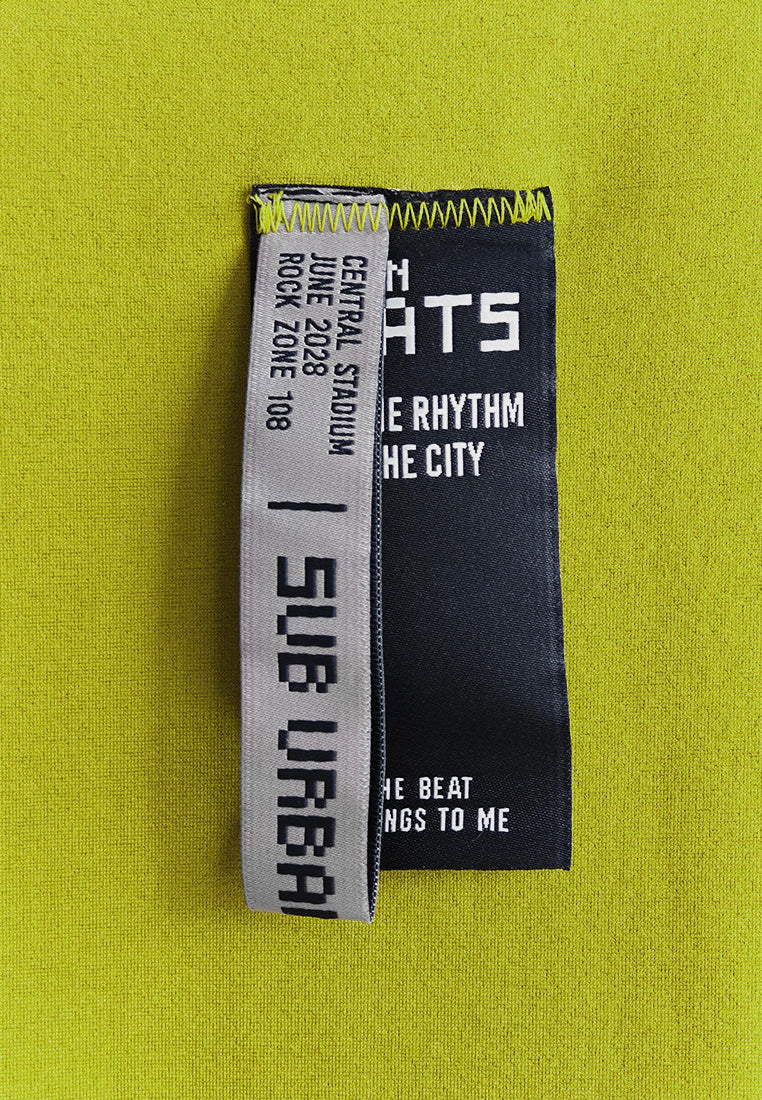 Men Oversized T-Shirt Short Sleeve - Yellow - 510245