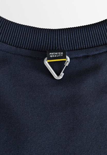 Men Oversized Long-Sleeve Sweatshirt - Navy - 510254