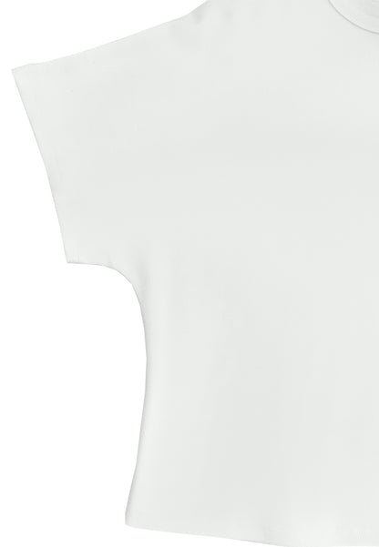 Women Short-Sleeve Fashion Tee - White - 610254