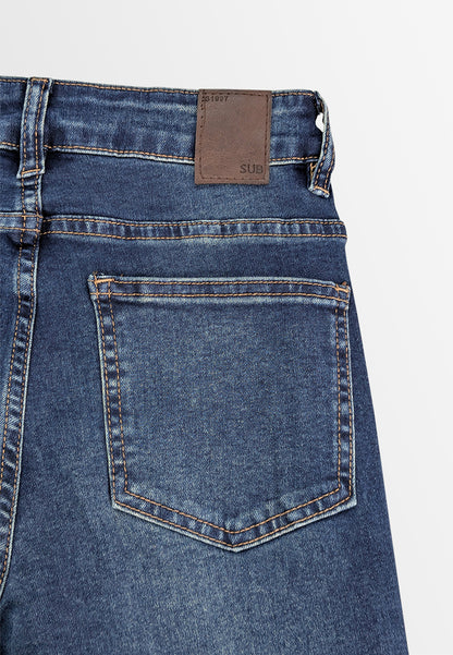 Women Skinny Fit Long Jeans - Dark Blue - 610245