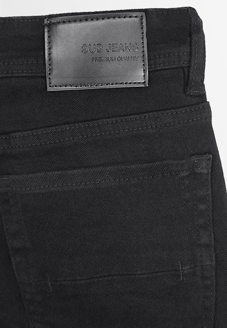 Men Slim Fit Long Jeans - Black - 310207