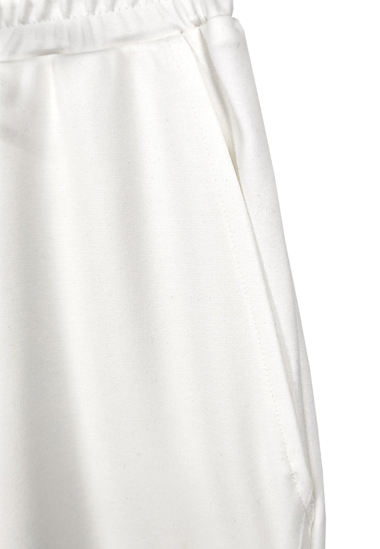 Women Long Cargo Pants - White - 410018