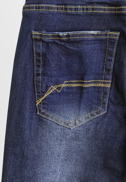 Men Skinny Fit Long Jeans - Dark Blue - 610335