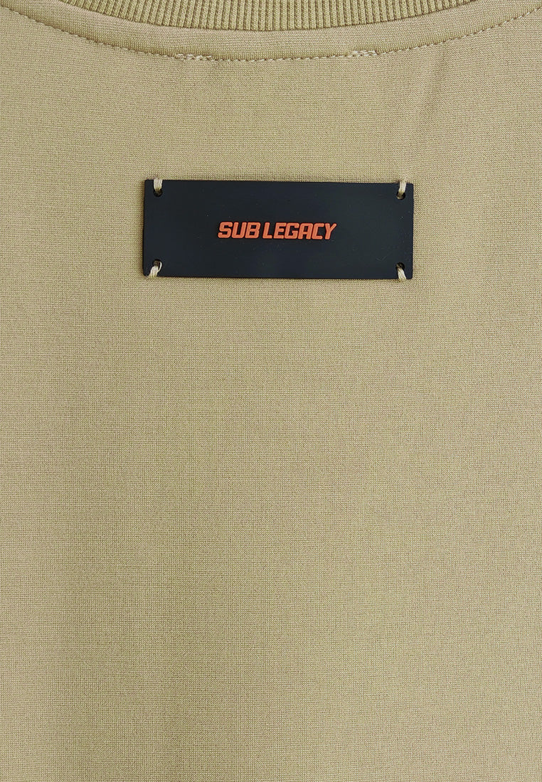 Women Sleeveless Oversized Fashion Tee - Khaki - 510149