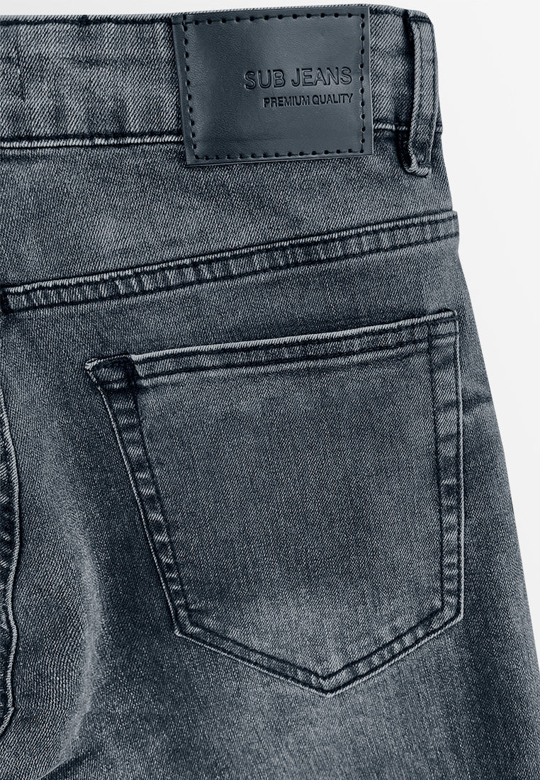 Men Slim Fit Long Jeans - Black - 610240