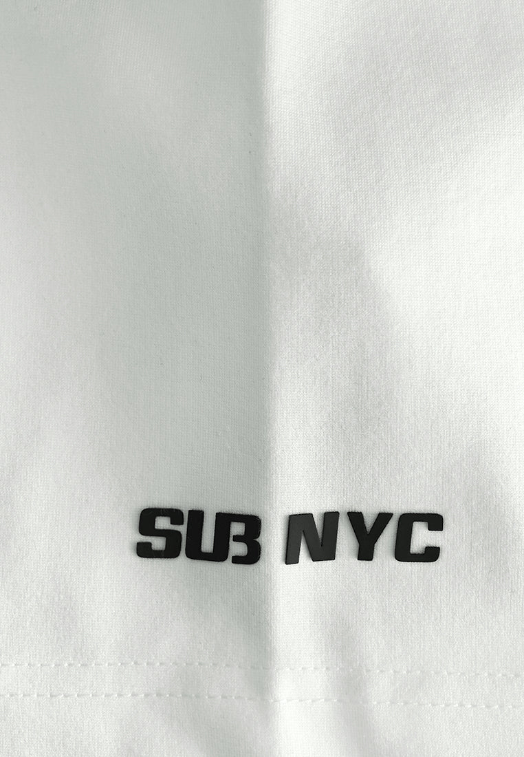 Men Oversized T-Shirt Short Sleeve - White - 510164