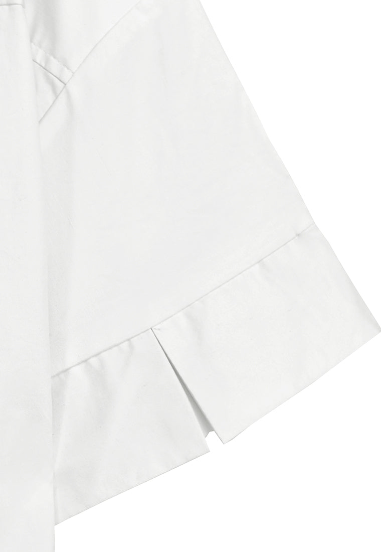 Women Woven Blouse - White - F3W904