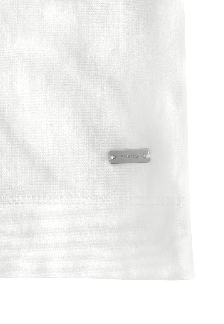 Women Sleeveless Fashion Tee - White - 610450