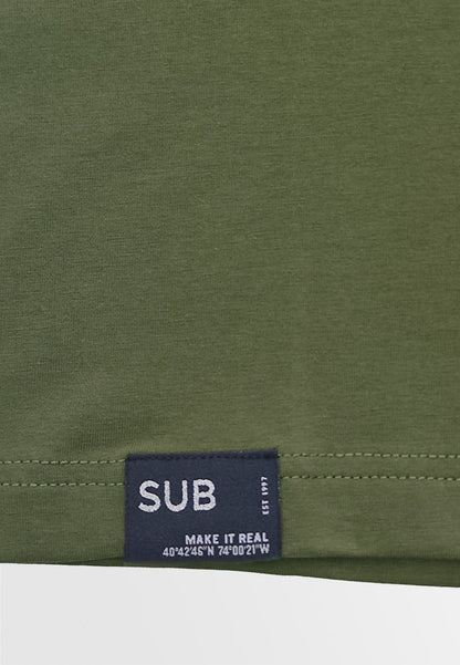 Men Short-Sleeve Graphic Tee - Army Green - 510058