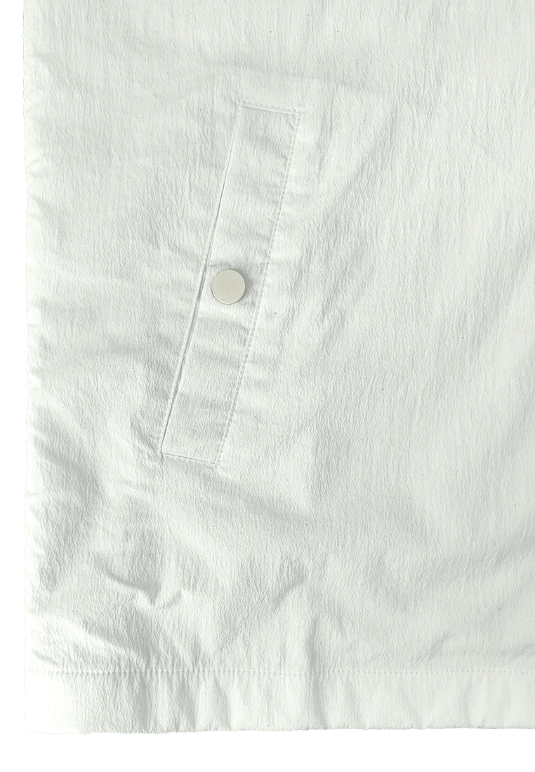 Men Oversized T-Shirt Short Sleeve - White - 410241