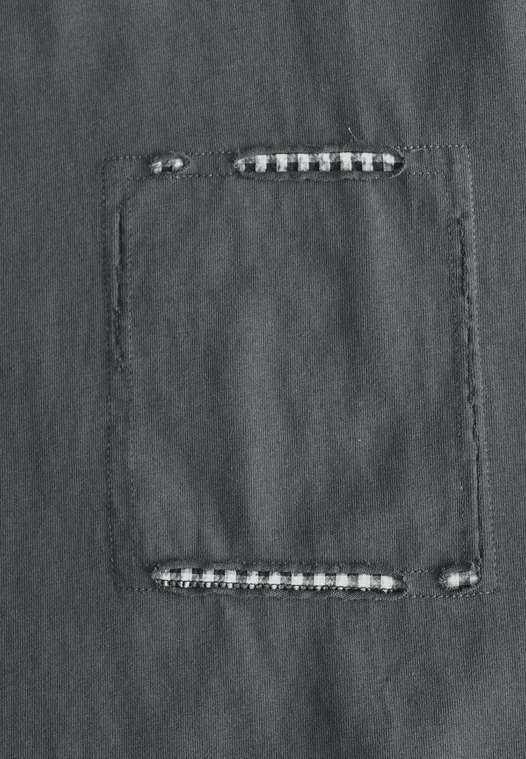 Men Oversized T-Shirt Short Sleeve - Grey - 610342