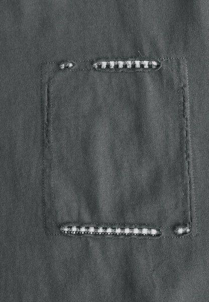 Men Oversized T-Shirt Short Sleeve - Grey - 610342