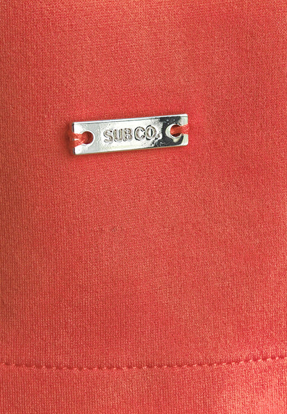 Women Short-Sleeve Fashion Tee - Orange - 410141