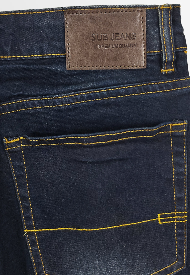 Men Slim Fit Long Jeans - Dark Blue - 310209