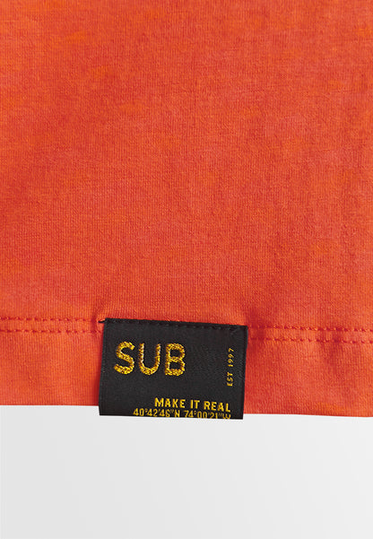 Men Short-Sleeve Graphic Tee - Orange - 510181