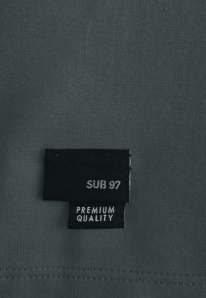 Men Oversized Short-Sleeve Sweatshirt - Dark Grey - 510234