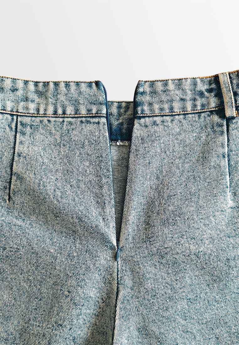 Women Skort Jeans - Blue - 610439