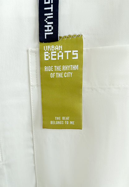 Men Oversized Short-Sleeve Shirt - White - 510251