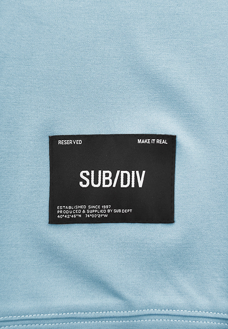 [VALUE BUY] Men Short-Sleeve Oversized Polo Tee - Light Blue - 510047