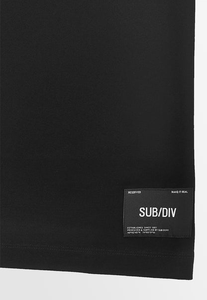 Men Oversized T-Shirt Short Sleeve - Black - 610256